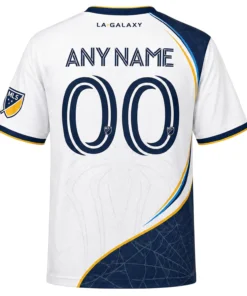 Custom LA Galaxy Spiderman Jersey – Unique Web Pattern Design