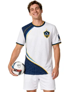 Custom LA Galaxy Spiderman Jersey – Unique Web Pattern Design