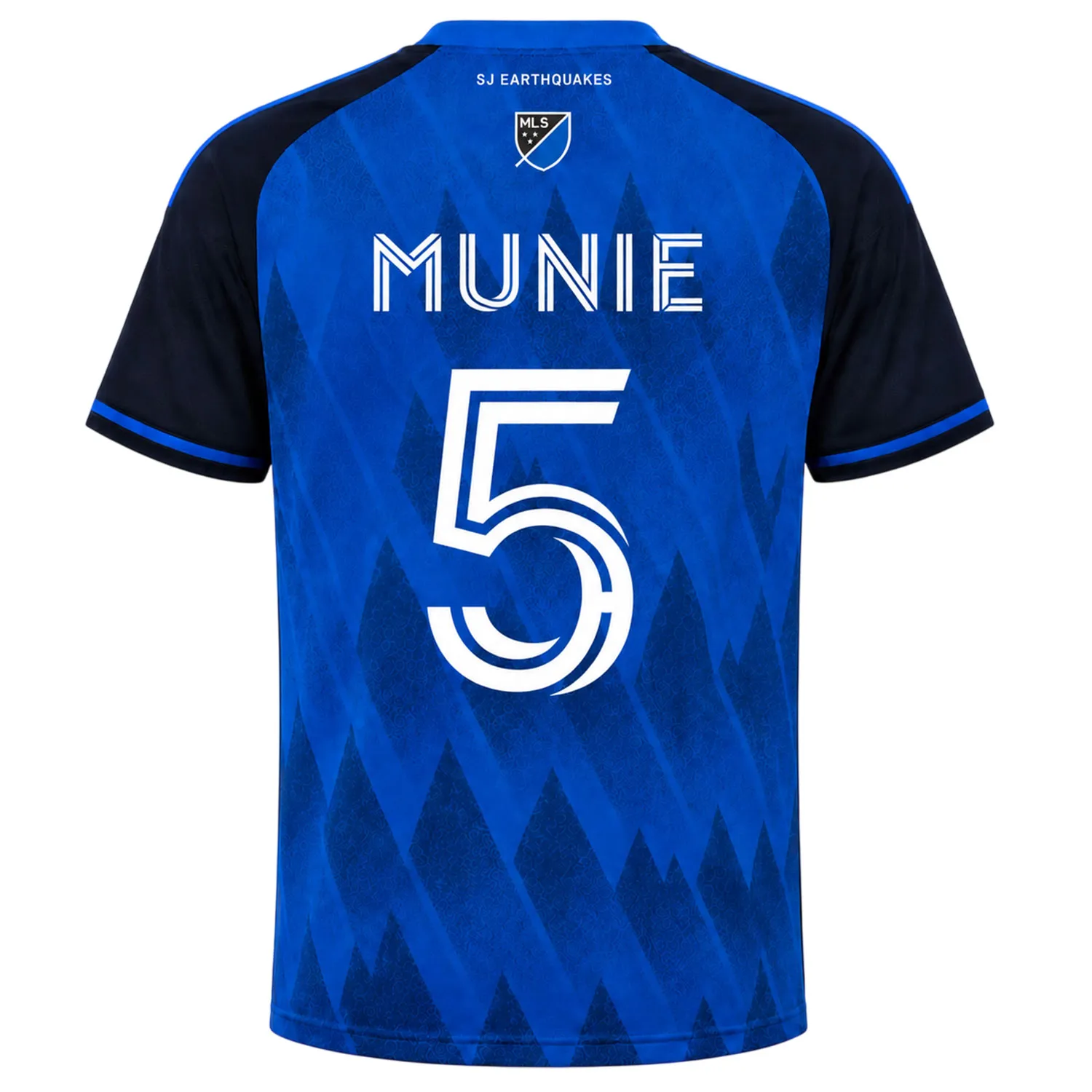 Daniel Munie SJ Earthquake Jersey Sturdy Geometric Blue