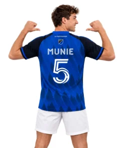 Daniel Munie SJ Earthquake Jersey Sturdy Geometric Blue