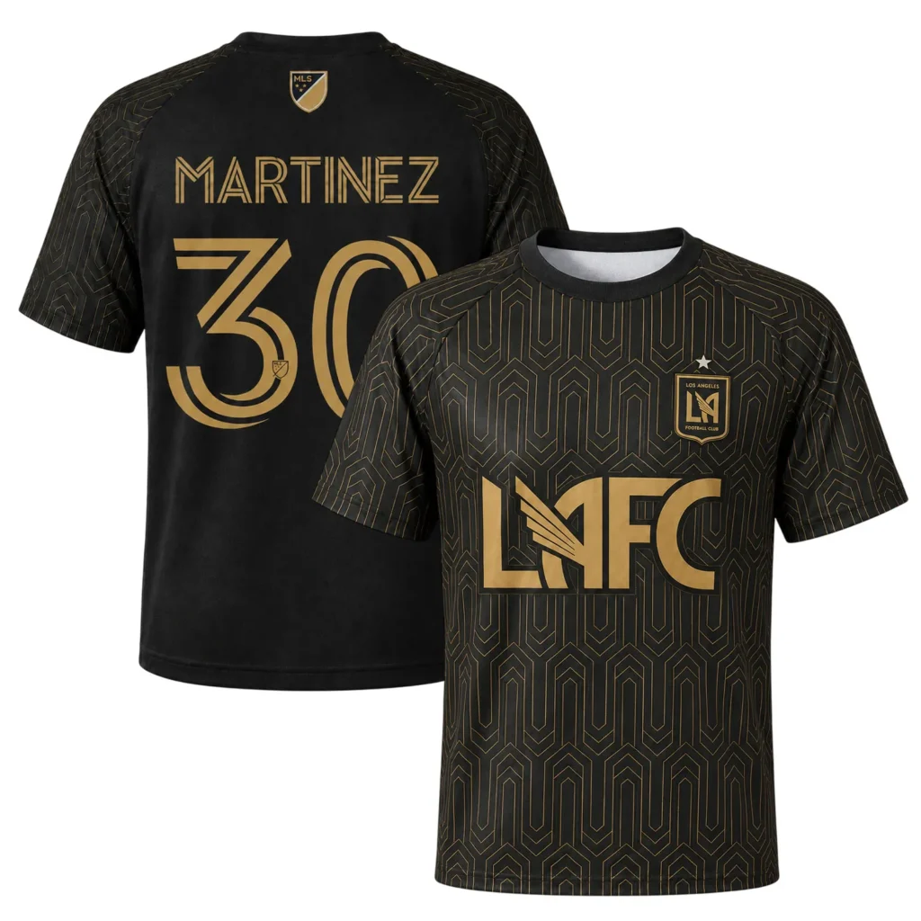 David Martinez LAFC Jersey Stunning Black Gold Shirt