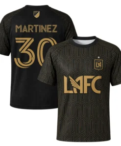 David Martinez LAFC Jersey Stunning Black Gold Shirt