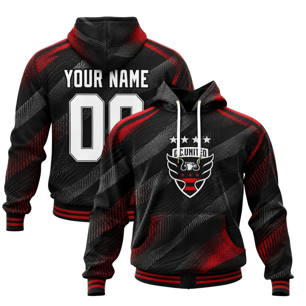 DC United Black Hoodie Custom – Elite Fan Apparel