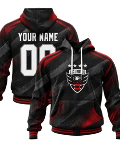 DC United Black Hoodie Custom – Premium Fan Apparel