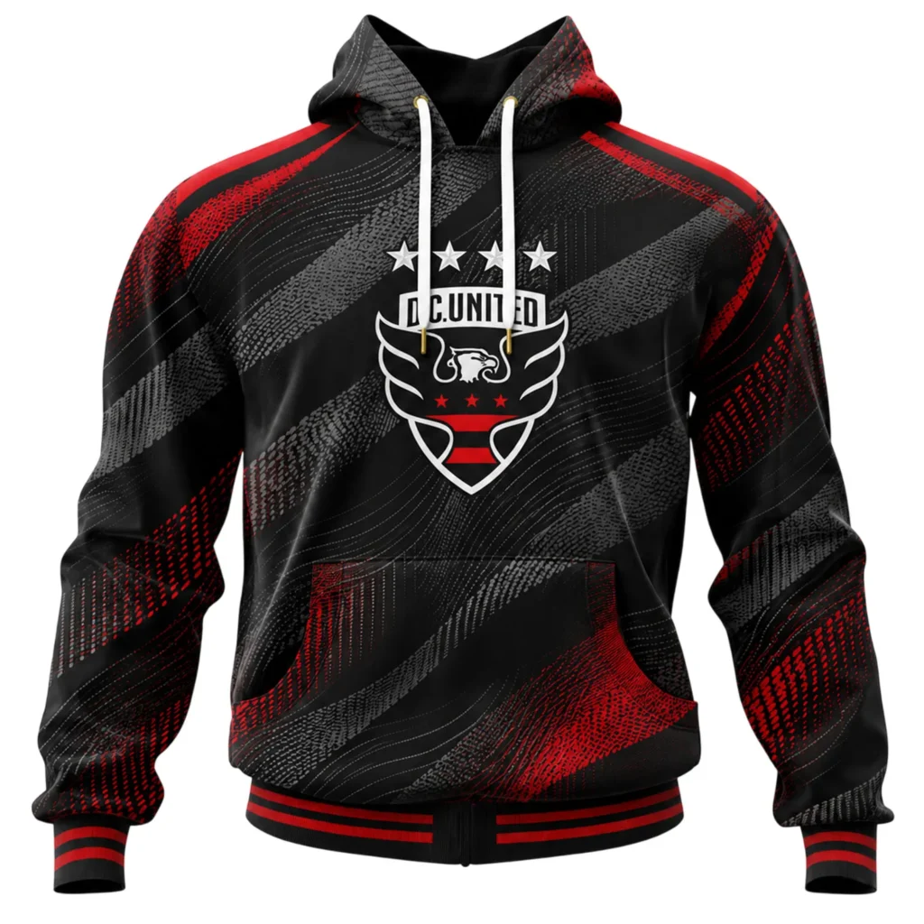 DC United Black Hoodie Custom – Elite Fan Apparel