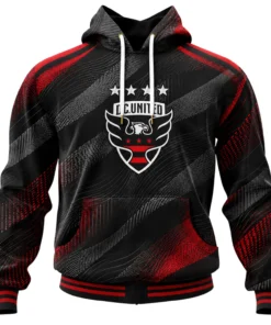 DC United Black Hoodie Custom – Premium Fan Apparel