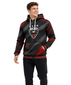 DC United Black Hoodie Custom – Premium Fan Apparel