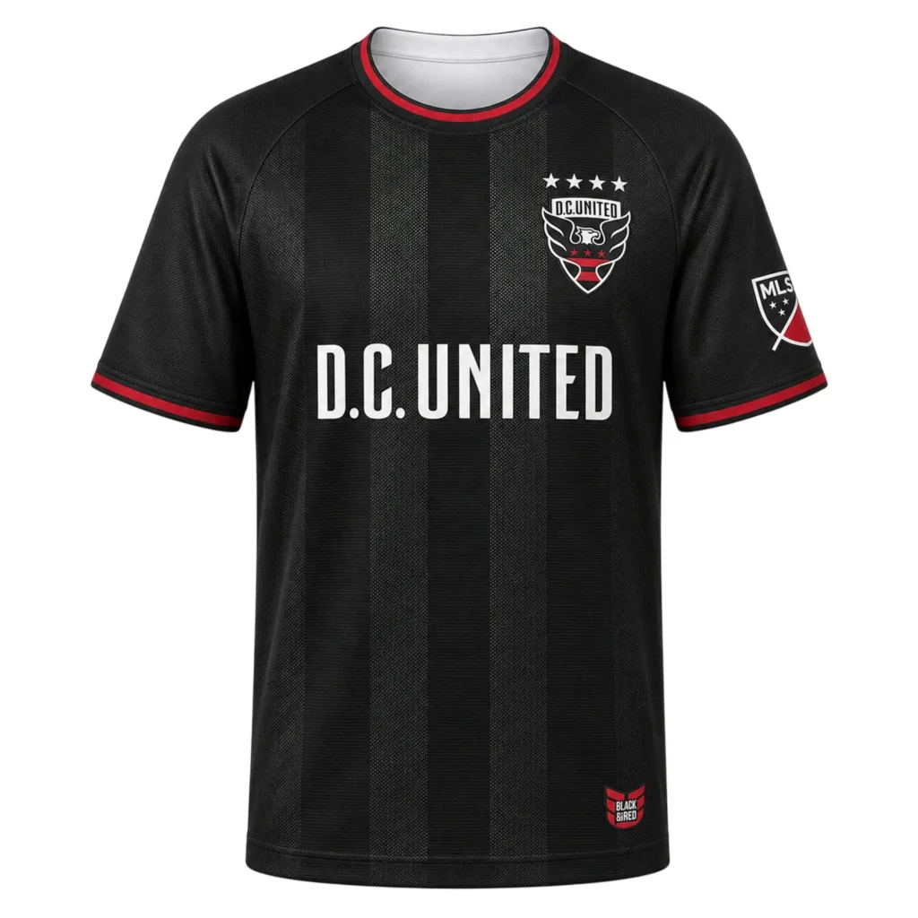 DC United MLS Black Jersey Custom – Elite Fan Edition