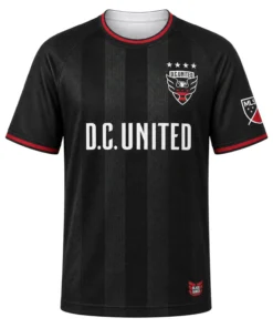 DC United MLS Black Jersey Custom – Elite Fan Edition