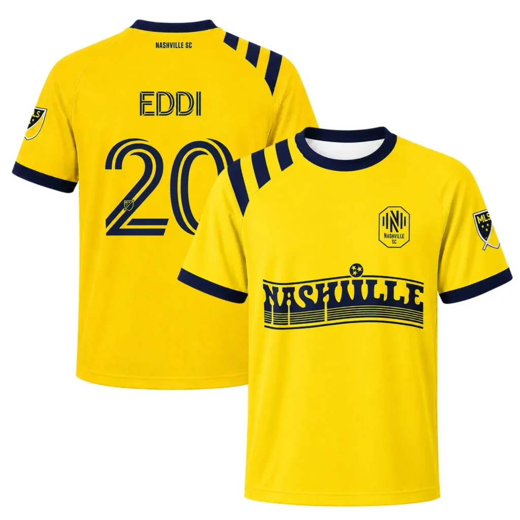 Edvard Tagseth Nashville SC Yellow Jersey Stunning