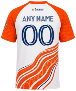 FC Cincinnati Orange White Jersey Custom – Dynamic Design