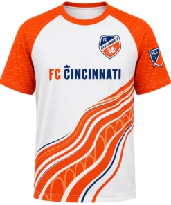 FC Cincinnati Orange White Jersey Custom – Dynamic Design