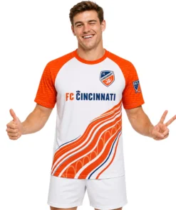 FC Cincinnati Orange White Jersey Custom – Dynamic Design