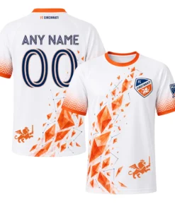 FC Cincinnati White Jersey Custom – Dazzling Fan Wear