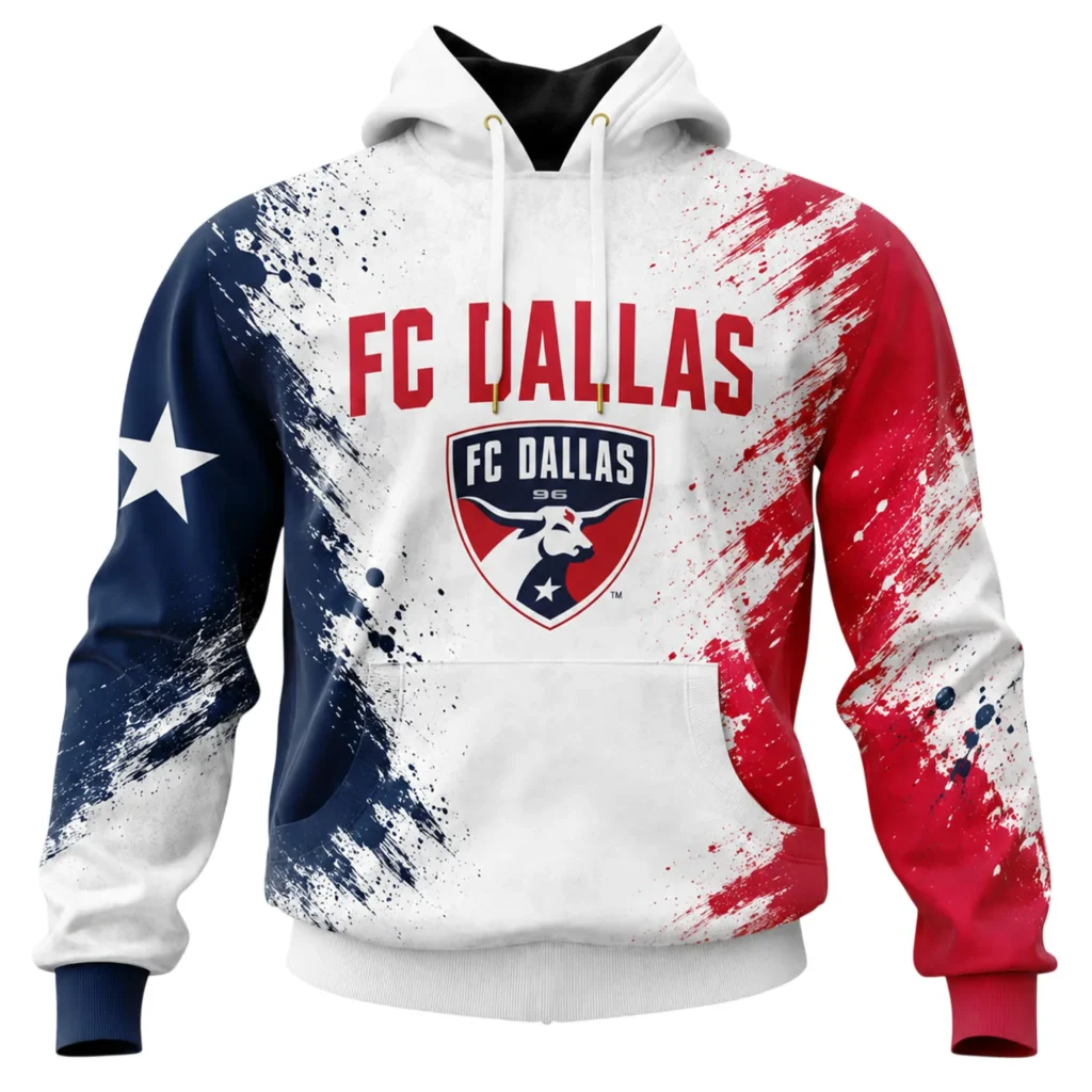 FC Dallas Hoodie Custom Name & Number Special Fan Apparel