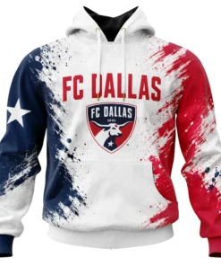 FC Dallas Hoodie Custom Name & Number Special Fan Apparel