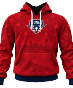 FC Dallas Red Hoodies Legendary Team Fan Merch