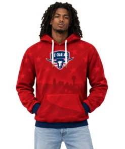 FC Dallas Red Hoodies Legendary Team Fan Merch