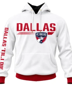 FC Dallas White Hoodie Personalized Gift for Fan