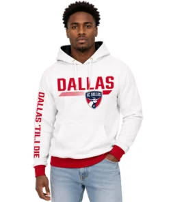 FC Dallas White Hoodie Personalized Gift for Fan