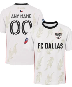 FCD Custom White Jersey – Unique FC Dallas Name & Number