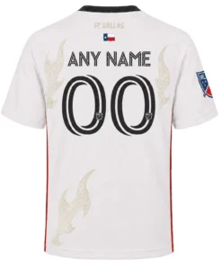 FCD Custom White Jersey – Unique FC Dallas Name & Number