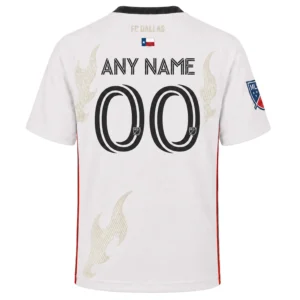 FCD Custom White Jersey – Unique FC Dallas Name & Number