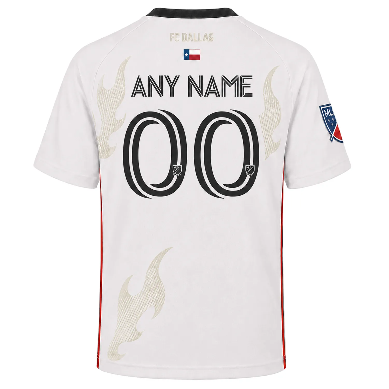 FCD Custom White Jersey – Unique FC Dallas Name & Number