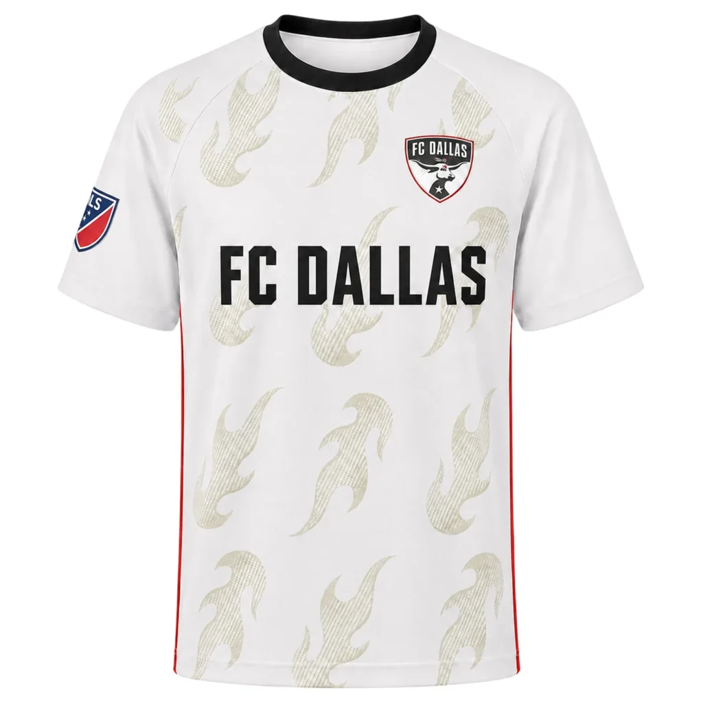 FCD Custom White Jersey – Unique FC Dallas Name & Number