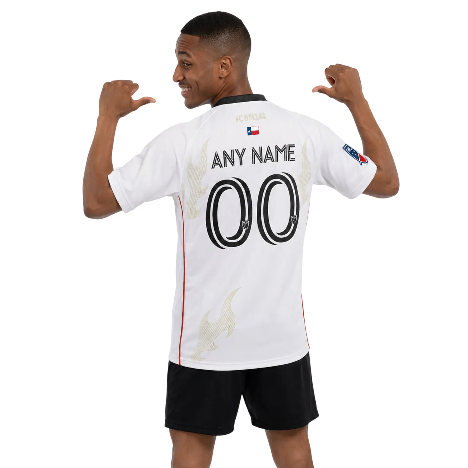 FCD Custom White Jersey – Unique FC Dallas Name & Number