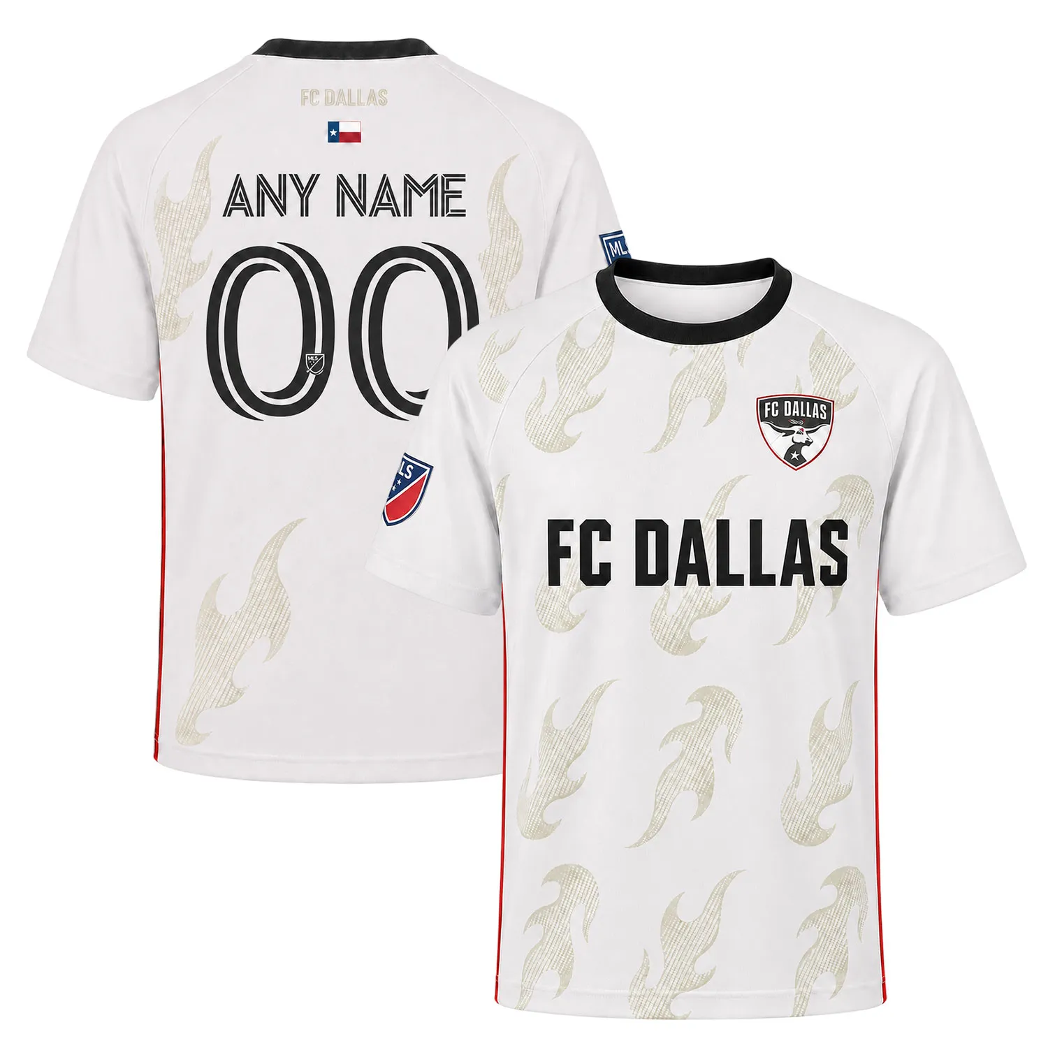 FCD Custom White Jersey – Unique FC Dallas Name & Number