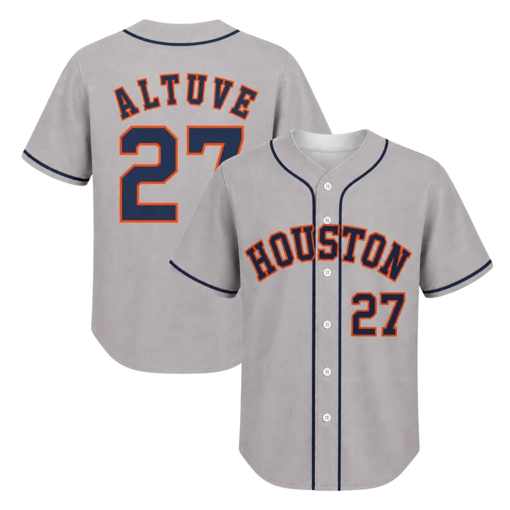 Houston Astros Altuve Baseball Jersey Remarkable Gray