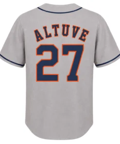Houston Astros Altuve Baseball Jersey Remarkable Gray