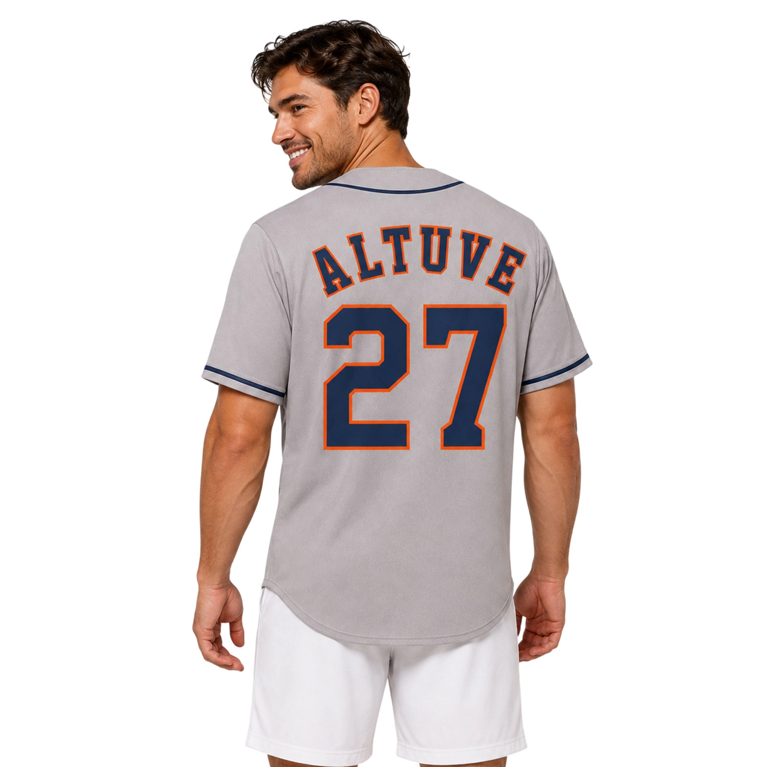 Houston Astros Altuve Baseball Jersey Remarkable Gray