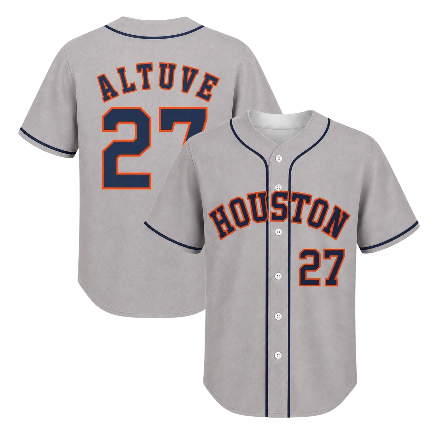 Houston Astros Altuve Baseball Jersey Remarkable Gray