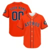 Houston Astros Baseball Jersey Custom Exclusive Orange