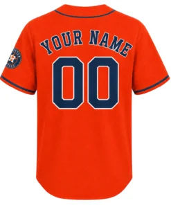 Houston Astros Baseball Jersey Custom Exclusive Orange