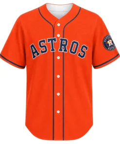 Houston Astros Baseball Jersey Custom Exclusive Orange