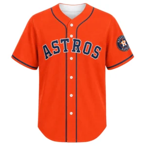 Houston Astros Baseball Jersey Custom Exclusive Orange