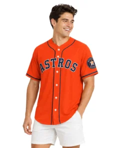 Houston Astros Baseball Jersey Custom Exclusive Orange
