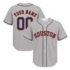 Houston Astros Fan Jersey Custom Vibrant Gray Style