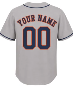 Houston Astros Fan Jersey Custom Vibrant Gray Style