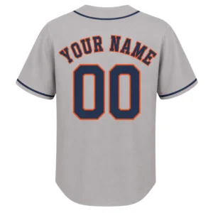 Houston Astros Fan Jersey Custom Vibrant Gray Style