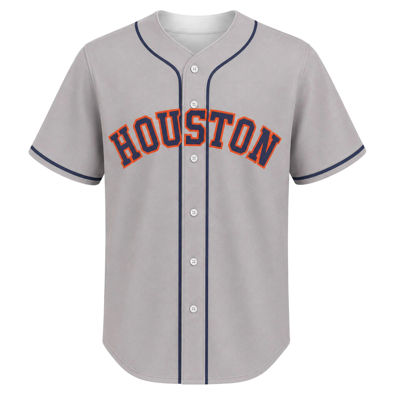 Houston Astros Fan Jersey Custom Vibrant Gray Style