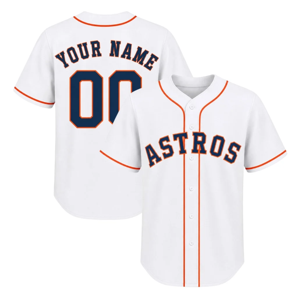 Houston Astros Jersey Custom Elite White Style