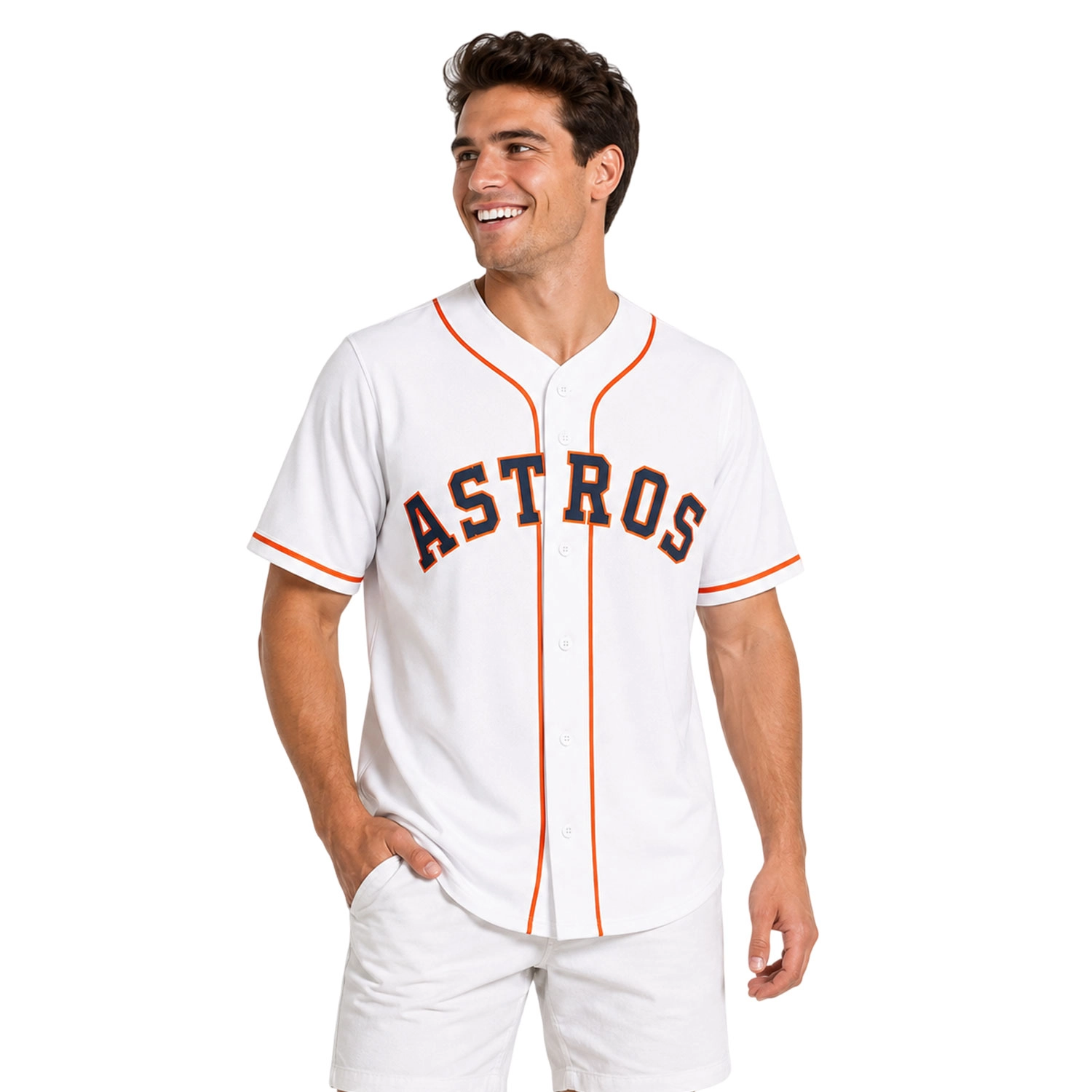 Houston Astros Jersey Custom Elite White Style