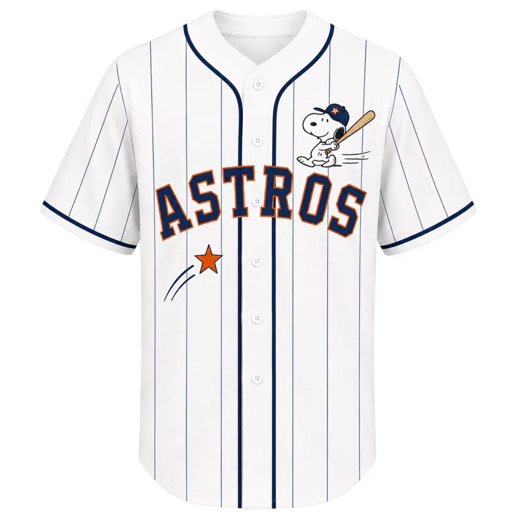 Houston Astros Snoopy Jersey Custom Brilliant Fan Gear