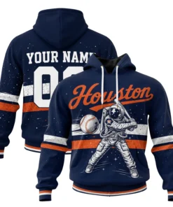 Houston Baseball Hoodie Custom Stunning Space Graphic