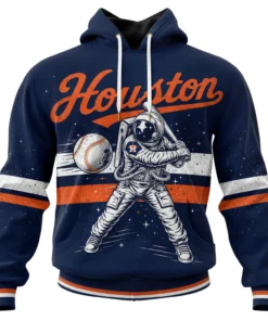 Houston Baseball Hoodie Custom Stunning Space Graphic
