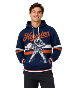 Houston Baseball Hoodie Custom Stunning Space Graphic